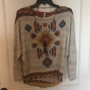 Tribal Print blouse